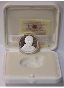 2011 - 5 Euro Argento Fondo Specchio Beatificazione Giovanni Paolo II